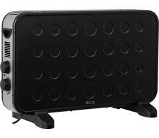 ECG TK 2070 czarny / Wentylator gorącego powietrza / 2000 W / 2 poziomy mocy / Turbo 