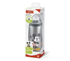 NUK Butelka do picia 450 ml Myszka Miki szara