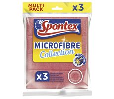 Spontex 12233001 Zestaw ściereczek z mikrofibry (3 szt.) 