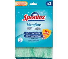 Spontex 19700234 Ultimate Zestaw ściereczek z mikrofibry (2 szt.) 