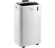 DeLonghi PAC EM90 Cichy biały / Mobilny klimatyzator 9800 BTU / do 90m3 / chłodzenie i osuszanie / zdalne sterowanie