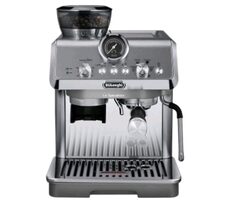 DeLonghi EC9255.M La Specialista Arte Evo srebrny / Ekspres do kawy z dźwignią / 1550 W / 1,7 l / 15 bar / spieniacz do mleka / młynek