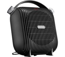 DeLonghi HFS30C24.DG Kapsuła Hobby czarna / Wentylator gorącego powietrza / przenośny / 2400 W / 2 stopnie / 45 dB