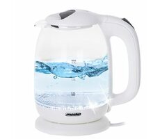 Mesko MS 1302 biały / Czajnik szklany instant / 1850W / 1,7 L