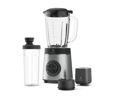 Electrolux E6VB1-8ST srebrny / Blender stołowy / 1400 W / 2 miski miksujące / kruszarka do lodu + turbo 