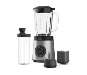 Electrolux E6VB1-8ST srebrny / Blender stołowy / 1400 W / 2 miski miksujące / kruszarka do lodu + turbo 