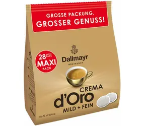 Dallmayr Crema d Oro Mild & Fein Intensa saszetki Senseo 28 szt. / Kapsułki Senseo / 100% Arabica