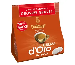 Saszetki Dallmayr Crema d Oro INTENSO Senseo 28 szt. / Kapsułki Senseo / 100% Arabica