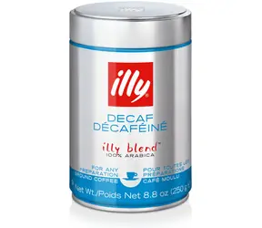 Illy Espresso bez kofeiny 250 g / Kawa mielona / 100% Arabica / Puszka