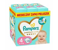 Pampers Premium Care 9-14kg (174 szt.) / Pieluszki / Rozmiar 4 (9-14 kg)
