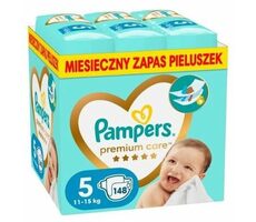 Pampers Premium Care 11-15kg (148 szt.) / Pieluszki / Rozmiar 5 (11-15 kg)