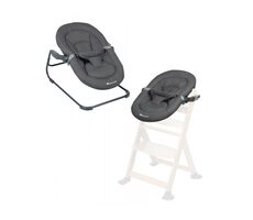BEBECONFORT Timba Łóżeczko dziecięce 2 w 1 Graphite Mineralny / od urodzenia do 6 miesiąca (do 9 kg)