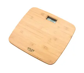 Adler AD 8173 brązowa / Waga osobista / do 150 kg / LCD / bambus