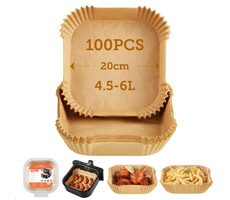 Cosori Formy papierowe do frytownic 20 cm / 100 szt. / 4,5-6L