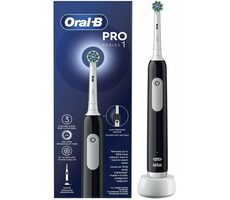 Oral-B Pro Series 1 Cross Action czarna / Elektryczna szczoteczka do zębów / oscylacyjna / 3 tryby / czujnik nacisku 