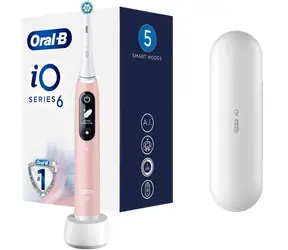 Oral-B iO Series 6 Pink Sand / Elektryczna szczoteczka do zębów / Magnetyczna iO / 5 trybów / AI / OLED 