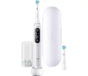Oral-B iO Series 6 White Alabaster / Elektryczna szczoteczka do zębów / magnetyczne iO / 5 trybów / AI / OLED 