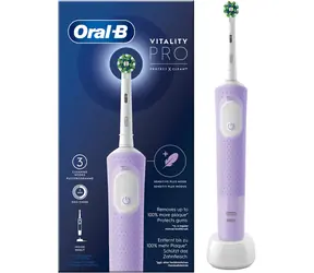 Oral-B Vitality Pro fioletowa / Elektryczna szczoteczka do zębów / oscylacyjna / 3 tryby / timer