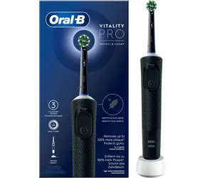 Oral-B Vitality Pro czarna / Elektryczna szczoteczka do zębów / oscylacyjna / 3 tryby / timer