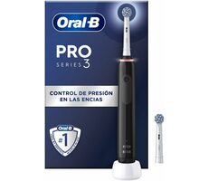 Oral-B Pro 3 3000 Sensitive Clean czarna / Elektryczna szczoteczka do zębów / oscylacyjna / 3 tryby / timer / czujnik ciśnienia