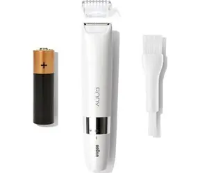Braun BS1000 Mini / Trymer / Uniwersalny / Golenie na mokro i na sucho / 1x bateria AA 