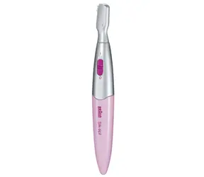 Braun FG1100 / Trymer / Damskie / Golenie na sucho / 1x bateria AAA / różowy