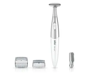 Braun FG1100 / Trymer / Damskie / Golenie na sucho / 1x bateria AAA / biały