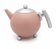 Bredemeijer Bella Ronde Czajnik z nogami różowy mat / 1,2 l / stal nierdzewna 