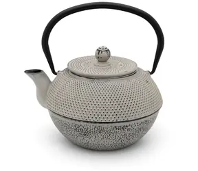 Bredemeijer Jang Czajnik szary / 1,1 l / żeliwo / sitko do herbaty 