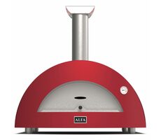 Alfa Forni Moderno 3 czerwony / Piec do pizzy / 500°C / 80 x 50 / opalanie drewnem 