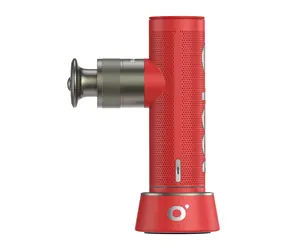 NAIPO Oyeet Nex Pro czerwony / Pistolet do masażu / 8 nasadek / 4 poziomy intensywności / 4x1600 mAh