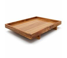 Bredemeijer Wazuka Taca do serwowania brązowa / 400 x 300 x 62 mm / akacja