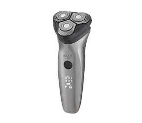 Adler AD 2945 srebrny / golarka / 3 głowice / IPX7 / do 60 min pracy / ładowanie USB
