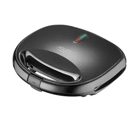 Adler AD 3071 czarny / Gofrownica do ciastek / 1200W