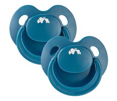 BEBECONFORT Physio Air Eco smoczek silikonowy 2 szt. 6m+ Niebieski / od 6 miesiąca