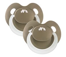 BEBECONFORT Physio Air Eco smoczek silikonowy świecący 2 szt. 6m+ Zielony / od 6 miesiąca