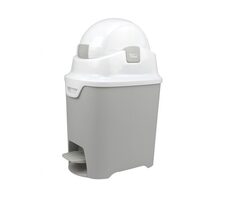 DiaperChamp ONE Handsfree Srebrny kosz na pieluchy / Wymiary: 55 x 27 x 22 cm