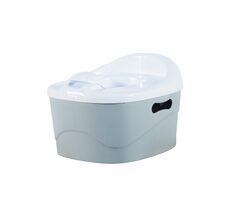 Nocnik DiaperChamp 3 w 1 Nocnik Silver / pojemność deski sedesowej: 23kg / pojemność stołka: 46kg