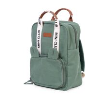 Childhome Plecak dziecięcy Mini Club Signature Green / Wymiary: 32 x 23 x 10 cm