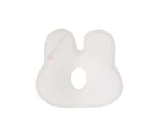 KikkaBoo Ergonomiczna poduszka z pianki memory Bunny Airknit Biała / od 0 miesiąca