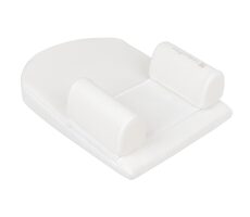 KikkaBoo Mata pozycjonująca wykonana z pianki z pamięcią kształtu na koturnie Airknit White / od 0 miesięcy
