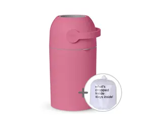 Magiczny kosz na pieluchy Candy Pink / Wymiary: 52 x 26 x 26 cm