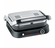Severin KG 2395 srebrny / Grill elektryczny / 2000W / powierzchnia grillowa 31,3 x 24,5 cm