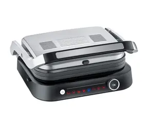 Severin KG 2395 srebrny / Grill elektryczny / 2000W / powierzchnia grillowania 31,3 x 24,5 cm / sprzedaż ostateczna