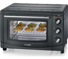 Severin TO 2067 czarny / Minipiekarnik / 1500W / 20l
