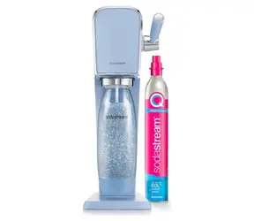 SodaStream Art blue / ekspres do napojów gazowanych / bez BPA / 1x butelka 1 L / 1x gaz CO2