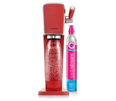 SodaStream Art czerwony / ekspres do napojów / bez BPA / 1x butelka 1 L / 1x gaz CO2