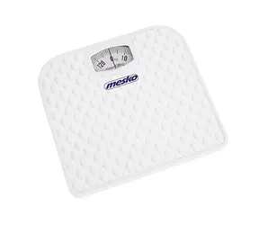 Mesko MS 8160 biała / Waga osobista mechaniczna / max 130 kg / dokładność 1000 g 