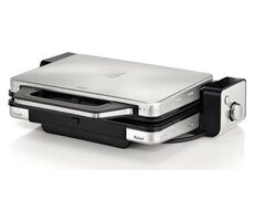 WMF Lono 04.1511.0011 srebrny / Grill kontaktowy 2w1 / 2100W 