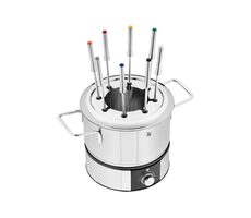 WMF Lono 04.1513.0011 srebrny / Fondue / 1400W / 1,2l / 8 widelców